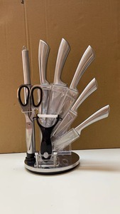 <span class=keywords><strong>Set</strong></span> di <span class=keywords><strong>coltelli</strong></span> <span class=keywords><strong>da</strong></span> cuoco professionale <span class=keywords><strong>da</strong></span> cucina in acciaio inossidabile 9 pezzi - Product Image 3