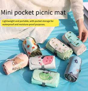 Custom Foldable Eco-Friendly Outdoor Portable Pocket Mini Picnic <b>Mat</b> Waterproof Moisture Resistant <b>Camping</b> <b>Mat</b> for Park Beach - Product Image 3