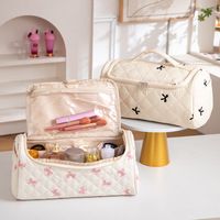 Boîte de rangement multifonctionnelle en coton pour sèche-cheveux avec fermeture éclair, organiseur pour diverses protections contre les surtensions, trousse à cosmétiques