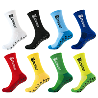 Échantillons gratuits vente en gros de chaussettes de cyclisme de haute qualité pour hommes en équipage LOGO personnalisé chaussettes de football antidérapantes