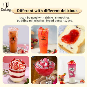 Doking Confiture de <span class=keywords><strong>fruits</strong></span> de qualité supérieure en bouteille de 3kg, prix de gros, confiture de fraises pour les ingrédients du thé à bulles - Product Image 3