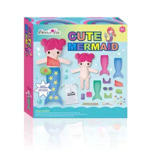 Simpatico Kit da cucito per principianti di animali marini a sirena per bambini kit artigianale ricamo giocattolo educativo per burattini