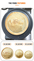 110/120/160mm UFO Burger Mini Machine à crêpes Revêtement antiadhésif Machine à sandwich ronde UFO Burger Machine avec Logo personnalisé