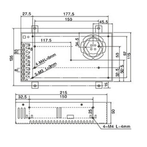 Fuente de Alimentación Industrial de 400W 48V/8.3A para Automatización LED, Voltaje de Entrada de 110V y Corriente de Salida de 30A - Product Image 4