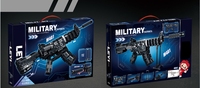 Kit Técnico de Ladrillos para Armar una Réplica de la Pistola AK47, Juguete de Rifle de Asalto, Modelo de Arma Militar