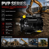 Pompe à piston à cylindrée variable PVP100 Parker 100cc 1800RPM 248Bar, pompe hydraulique à détection de charge 5 HP 2 étages, neuve