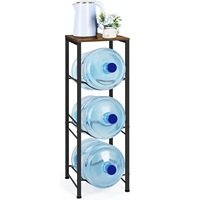 Organisation de bouteille d'eau pour la maison Gallon refroidisseur d'eau 3 niveaux étagère de bouteille d'eau détachable meubles de salon