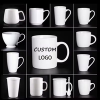 Tazas de Sublimación Personalizadas para Regalos Publicitarios, Tazas de Cerámica Blancas Lisas de 11 oz/300 ml para Café