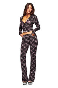 GHH10755- Nuovo Set Due Pezzi <span class=keywords><strong>Moda</strong></span> 2025: Giacca Casual con Stampa Leopardata e Zip a Maniche Lunghe e Pantaloni Lunghi - Product Image 6