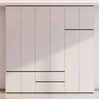 Armoire coulissante en bois pour chambre à coucher, armoire intégrée, placard de rangement, armoire en bois pour la maison, vente directe usine
