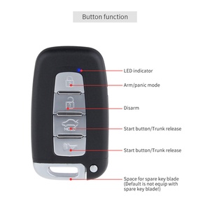 Smart Pke Keyless Entry System Push Button <b>Switch</b> <b>Remote</b> Car Starter Car Alarm - Product Image 2