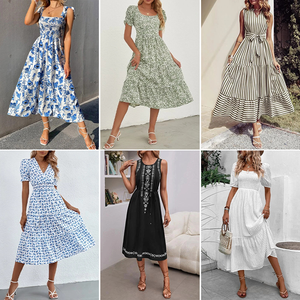 Robe décontractée pour femmes, style européen et américain, tendance été 2026, confortable, ample, grandes tailles, vente en gros - Product Image 5