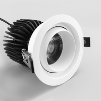 Spot encastré LED COB sans cadre 30W à CRI élevé pour hôtel et villa