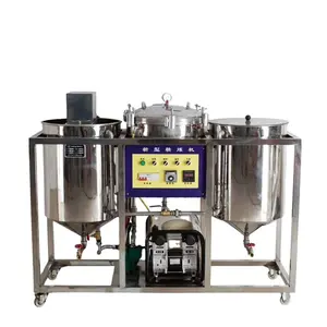 Small scale refined soybean oil machine peanut cooking oil making machine edible oil refinery machine