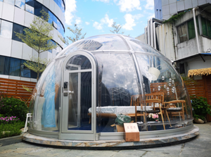 Dôme géodésique chauffé transparent de 6 m de diamètre, maison de glamping pour événements et fêtes, maison à bulles - Product Image 3