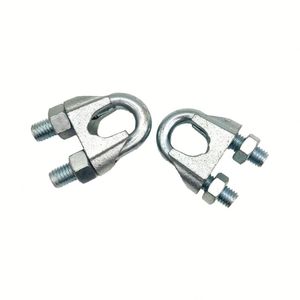 Rigging Hardware Hoisting Carbon Steel Malleable Wire <b>Rope</b> Clamp <b>Light</b> Clamp M10 M32 Blue and White Zinc - Product Image 1