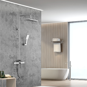 Ducha de Lluvia de Pared con Sistema de Rociadores Corporales, Accesorios de <span class=keywords><strong>Baño</strong></span>, Grifo de Ducha, Juego <span class=keywords><strong>Completo</strong></span>, Latón Dorado, Moderno, CN;GUA Contemporáneo - Product Image 4