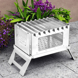 Parrilla <span class=keywords><strong>de</strong></span> barbacoa al aire libre Parrillas <span class=keywords><strong>de</strong></span> barbacoa tipo Acero inoxidable plegables portátiles - Product Image 5