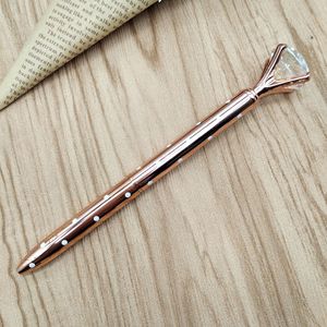 Stylo rotatif en métal avec diamant scintillant, multicolores, logo personnalisé, style cosmétique pour filles, stylo décoratif pour l'écriture - Product Image 6