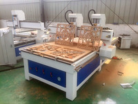 Machine de fraisage et de gravure CNC à double broche 1325 pour le bois