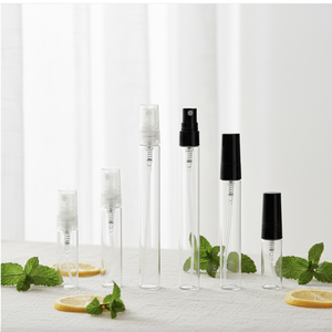 Flacons de parfum cylindriques modernes en verre personnalisables avec bouchon à vis, conteneurs portables pour sérum, soins de la peau, huiles essentielles, rechargeables - Product Image 2