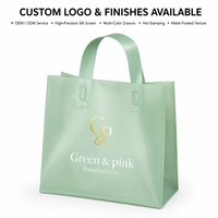 Sac de shopping personnalisé en PP/PVC dépoli, élégant sac cadeau pour vêtements de créateurs, soins de la peau et boutiques de luxe