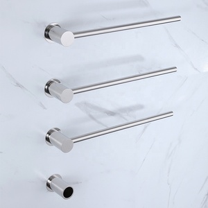 Thanh Tròn Tối Giản Thép Không Gỉ Khăn Điện Giá Wifi Điều Khiển Hiển Thị Kỹ Thuật Số Khăn Ấm Hơn Cho Phòng Tắm Khách Sạn - Product Image 4