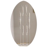 Décoration de mariage, chandelier à 8 têtes en métal, plastique et acrylique, style « Tide », pour éclairage d'allée et dîners romantiques