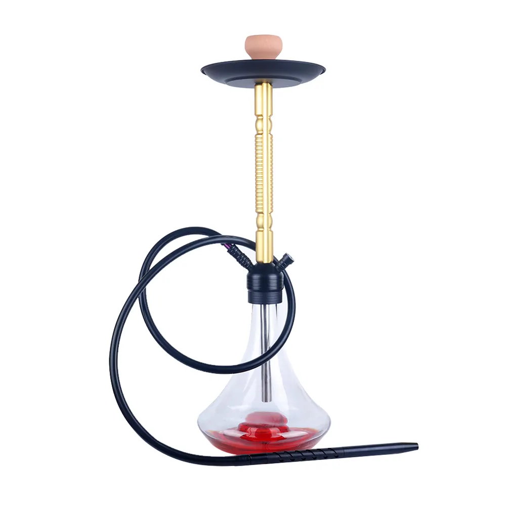 GT Shisha 흡연 액세서리 황금 물 담뱃대 파이프 병 물 담뱃대 Sisha