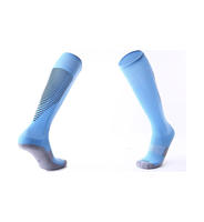 Chaussettes de football respirantes en polyester et coton