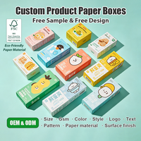 Boîte d'emballage personnalisée pour produits alimentaires et cosmétiques, écologique, pliable, petite, en carton blanc, en carton ivoire