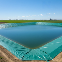 Bâche de bassin agricole robuste en PVC enduit, étanche et anti-fuite pour étangs à poissons et réservoirs