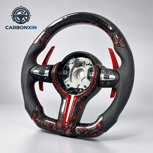 Volante Deportivo Personalizado de Fibra de Carbono Forjada con Cuero y LED M2 para Modelos E91/E46/M3/X5/E84/E61/E34/E60 - Product Image 2