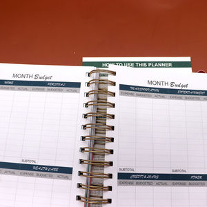 Joytop-Cuaderno <span class=keywords><strong>con</strong></span> espiral rosa de 12 meses, agenda <span class=keywords><strong>con</strong></span> pegatina, A5, venta al por mayor, nuevo, <span class=keywords><strong>2023</strong></span> - Product Image 5