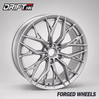 Nouvelle conception de jantes en alliage d'aluminium forgé à rayons fendus, finition argentée, 19-21 pouces, pour MPV de luxe, grand SUV, amélioration des performances
