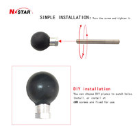 1 ich-Bola y enchufe para teléfono, soporte telescópico de extensión, poste de monitoreo, soporte para coche, teléfono flexible