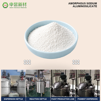 Poudre fine de silicate d'aluminium de sodium amorphe à haute blancheur, agent de remplissage et d'extension pour revêtements, encres, peintures, composés de caoutchouc