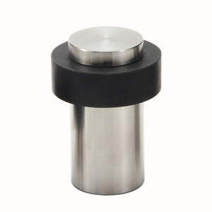 Butée de porte Sotgu en acier inoxydable 304 brossé et poli, à fixation au sol avec coussinet en caoutchouc pour portes de sécurité extérieures - Product Image 1