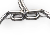 Système d'échappement Catback haute performance en SUS304 pour Porsche Cayenne GTS 4.0T V8 2023+ avec embouts pour modification sonore du véhicule