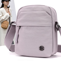 Sac bandoulière chic pour femme ChiBao, nouveau style, en tissu, avec fermeture éclair, simplicité urbaine, pochette pour téléphone, monnaie et clés, petit format carré