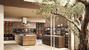 Gabinetes de Cocina Modernos de Roble Personalizados con Puertas de Madera Sólida para Proyectos de Hoteles y Oficinas - Product Image 6