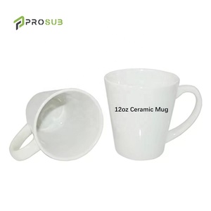 <span class=keywords><strong>Taza</strong></span> de Café Cónica de 12oz <span class=keywords><strong>para</strong></span> Sublimación, Diseño de Dibujos Animados, Personalizable, Blanca, de Cerámica, <span class=keywords><strong>para</strong></span> Sublimación, Venta al Por Mayor - Product Image 1