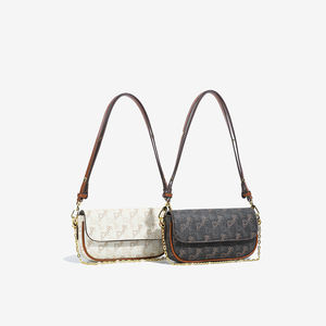 Sac à main tendance en PU pour femme. Avec décoration en chaîne. Peut être porté en bandoulière. - Product Image 1