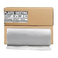 Film plastique transparent de construction 200 microns, 4M*50M, en PE souple, procédé de moulage par soufflage