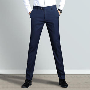 Venta caliente al por mayor de alta calidad de los hombres pantalones Slim Fit Oem Odm de negocios pantalones de los hombres y pantalones directos de fábrica Formal pantalones personalizados - Product Image 5