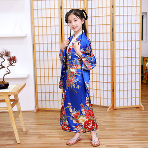 Kimono Tradicional Japonés de Primera Calidad para Niñas, Elegante Yukata, Disfraz de <span class=keywords><strong>Anime</strong></span> para Halloween, Vestidos de Cosplay - Product Image 1