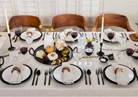 Nappe en lin blanc |   Nappe de table en coton et lin de style français pour table à manger