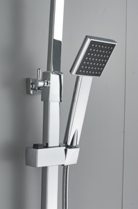 Azeta European Chrome Square <strong>Shower</strong> System Column Faucet Mixer <strong>Set</strong> Wall Mount Single Handle Bathroom Rain <strong>Bath</strong> <strong>Shower</strong> <strong>Sets</strong> - Product Image 4