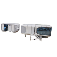Mini maison d'engin spatial pour l'étude, salon, RV, restaurant mobile, cabine téléphonique