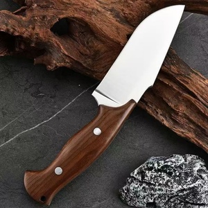 Couteau OEM en acier inoxydable avec surface miroir, manche en bois, multifonctionnel, portable, avec clip de ceinture réglable pour le camping et la découpe - Product Image 5